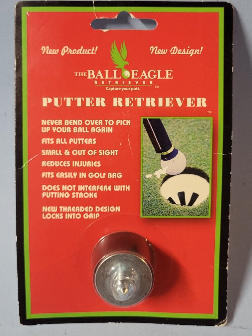 The Ball Eagle Putter Retriever Golf Ball Pickup Club Attachment - NEW